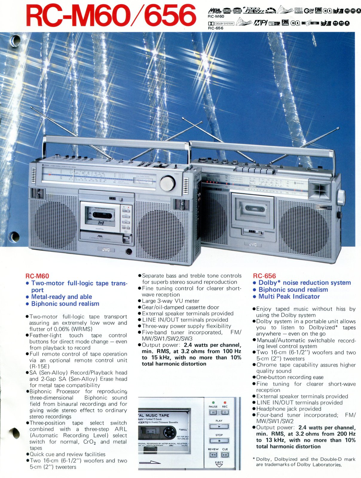 JVC Radio Cassette Brochure | Stereo2Go forums