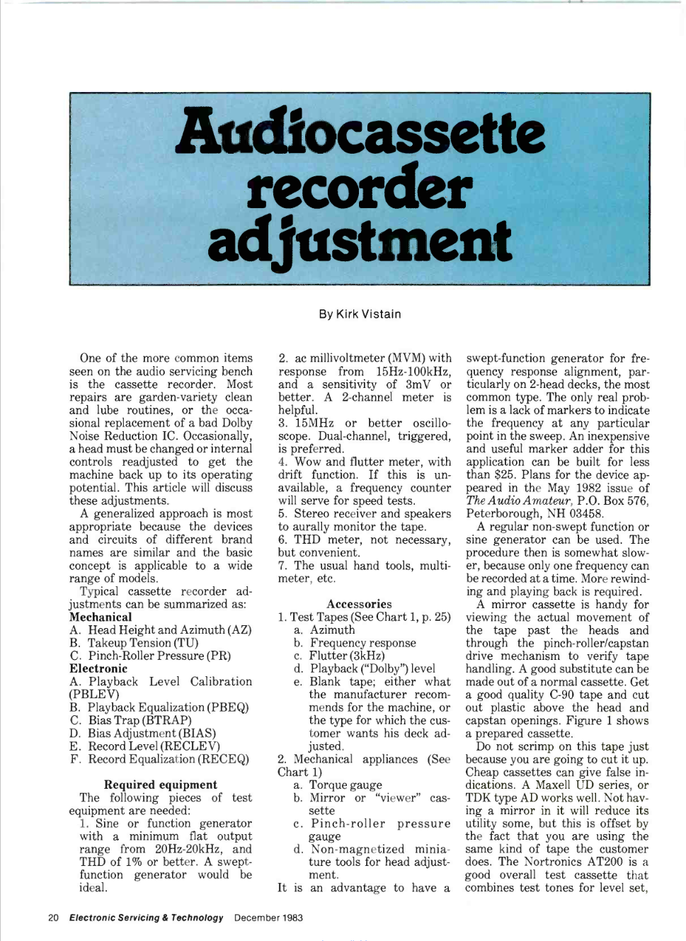 Audiocassette Recorder Adjustments 1983 1.png