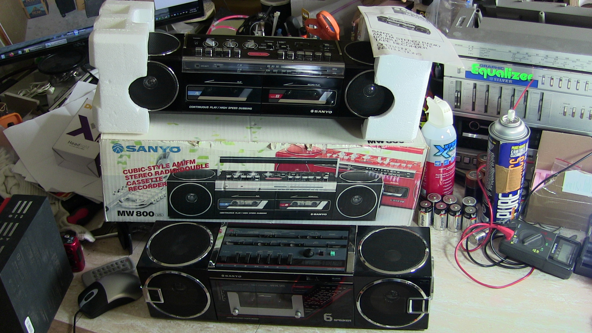 IMG_1500 Sanyo M7740K MW800 Six speaker sound Cassette review 25 November 2019.JPG