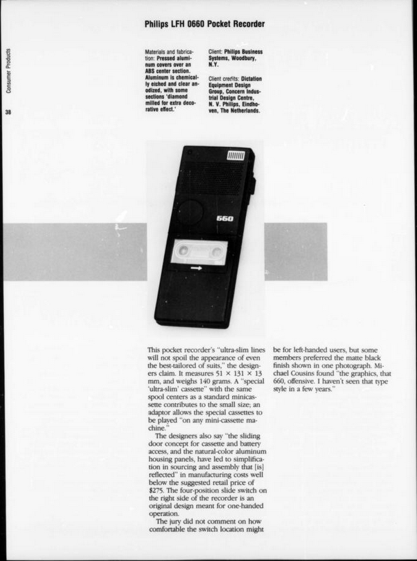 Industrial Design 1982 Vol 29 Philips MiniCassette.png