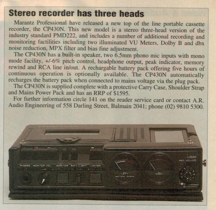 Marantz CP430N Electronics Australia Magazine 1997.png