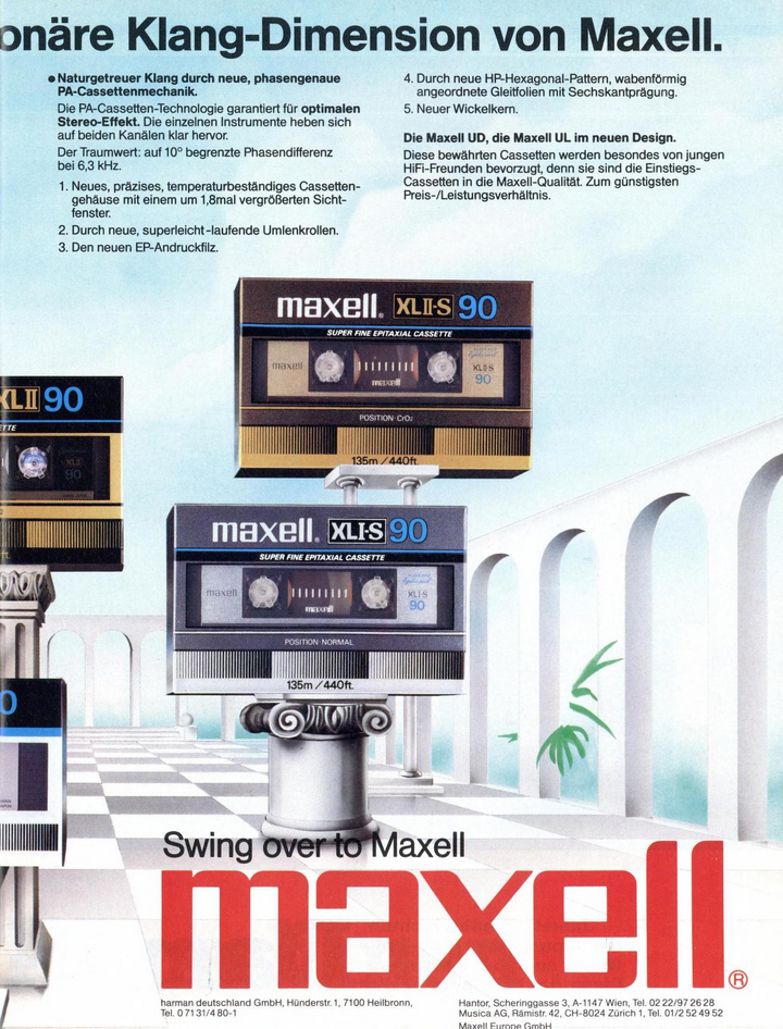 Maxell UD - XL I / Maxell UD - XL II (1976)