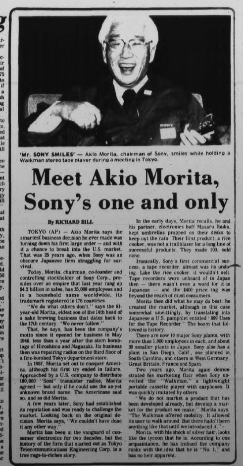 Meet Akio Morita, Sony's One and Only. 1982.jpg