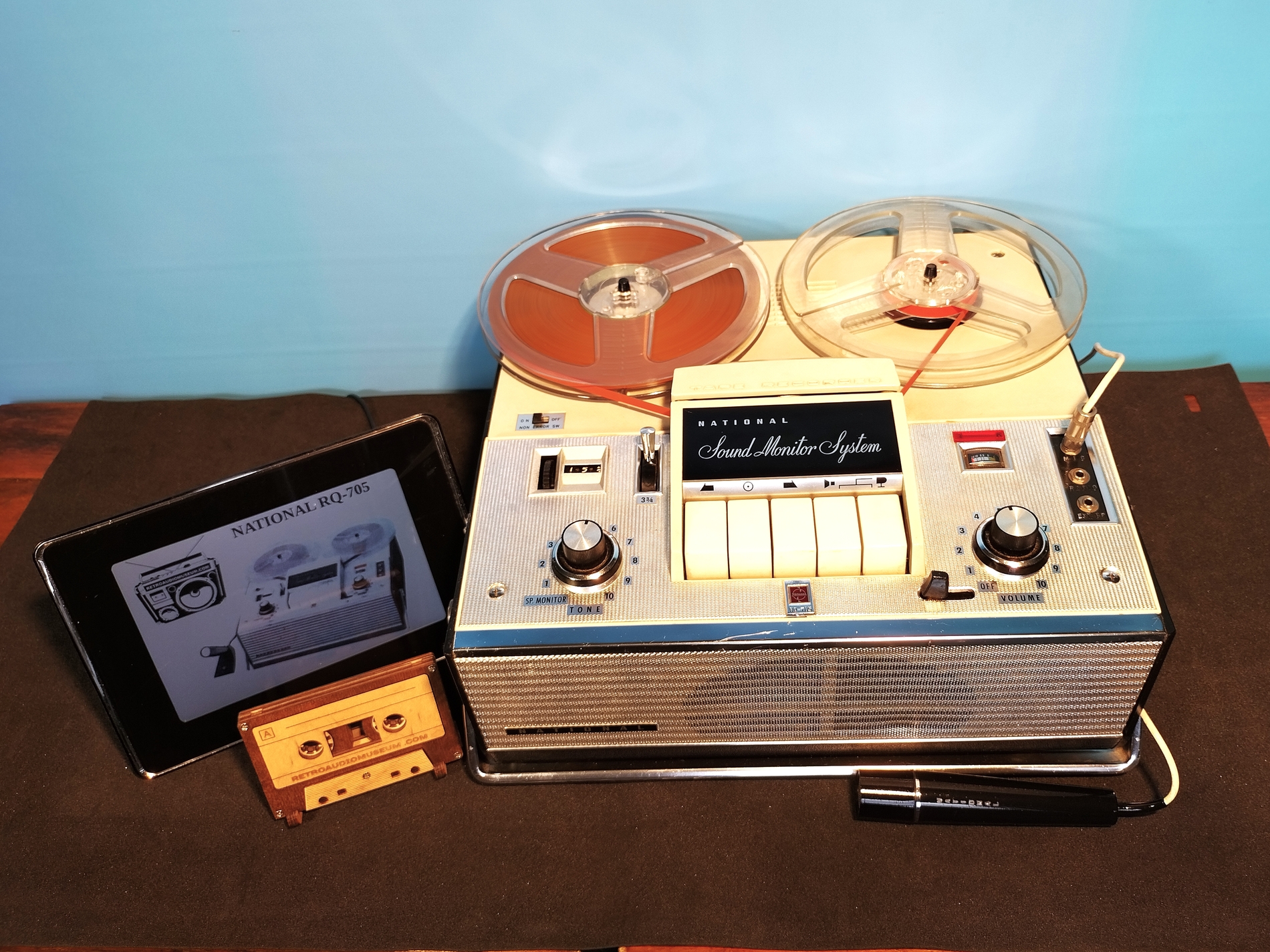 Vintage Panasonic RQ-705 Sound Monitor System Reel to Reel Tape Recorder  for sale online