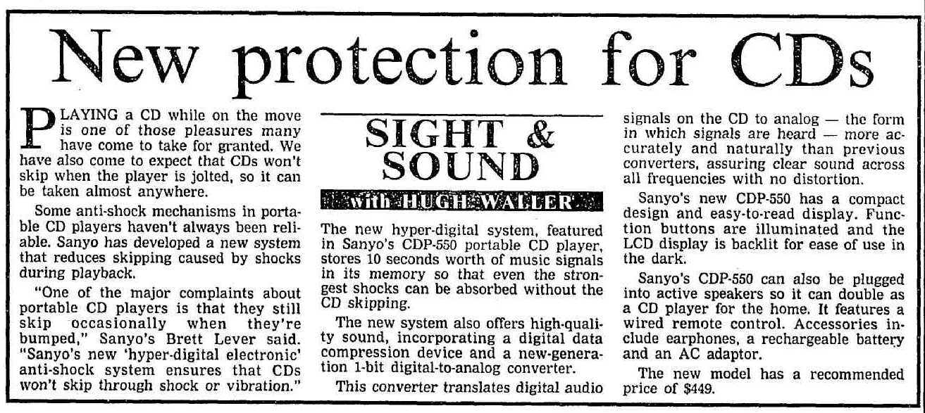 New protection for CDs - SIGHT SOUND16 Oct 1995.png