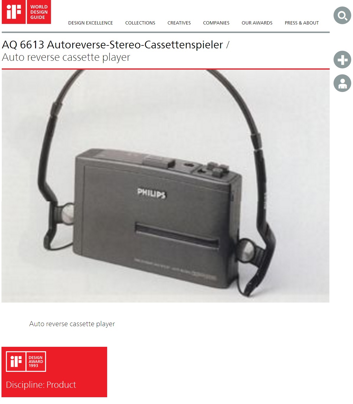 Walkman Philips Aq6513 - Reprodutor De Música