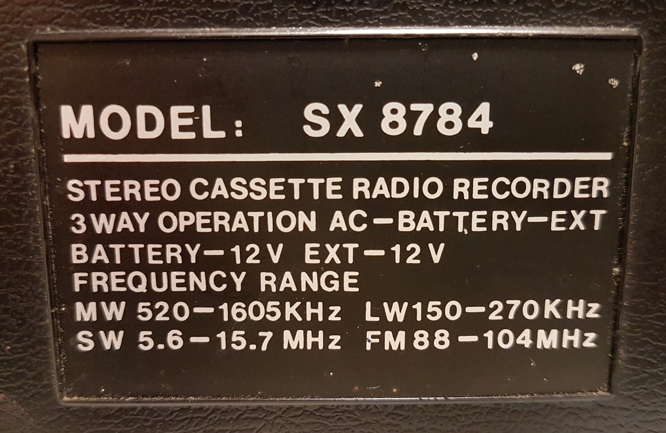 Pye SX-8784 Stereo Radio Recorder Repaired & Restored - October 2018 (10).jpg