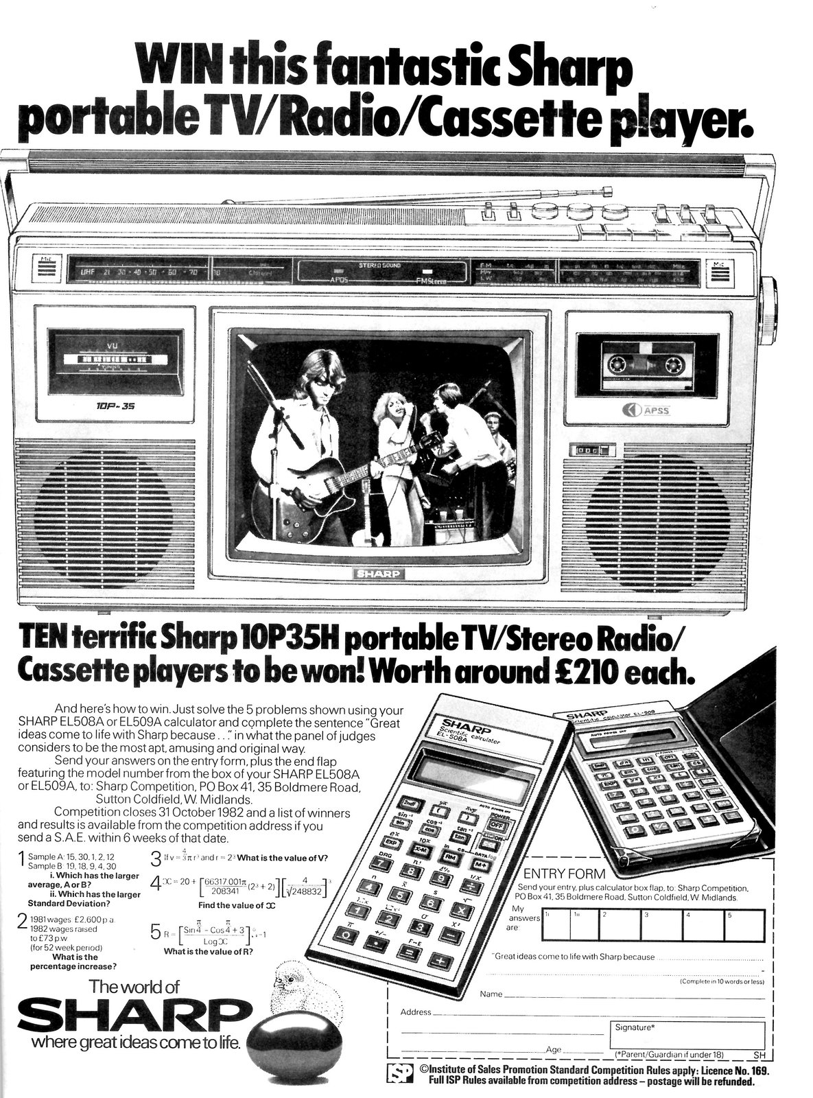 Sharp 10P35H Competition! | Stereo2Go forums