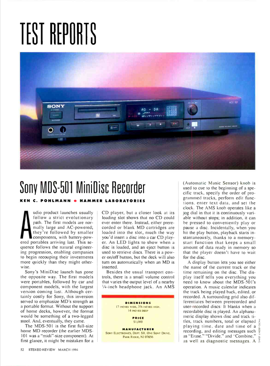 Sony MDS-501 Stereo-Review-1994-03 1.png