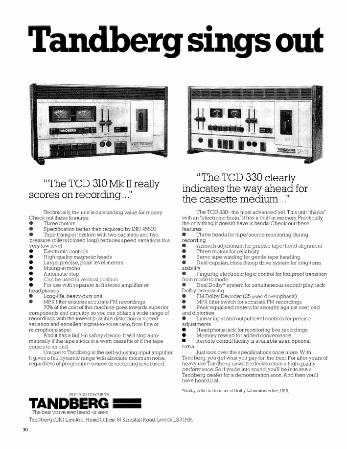 Tanberg Cassette Decks from 1978.jpg