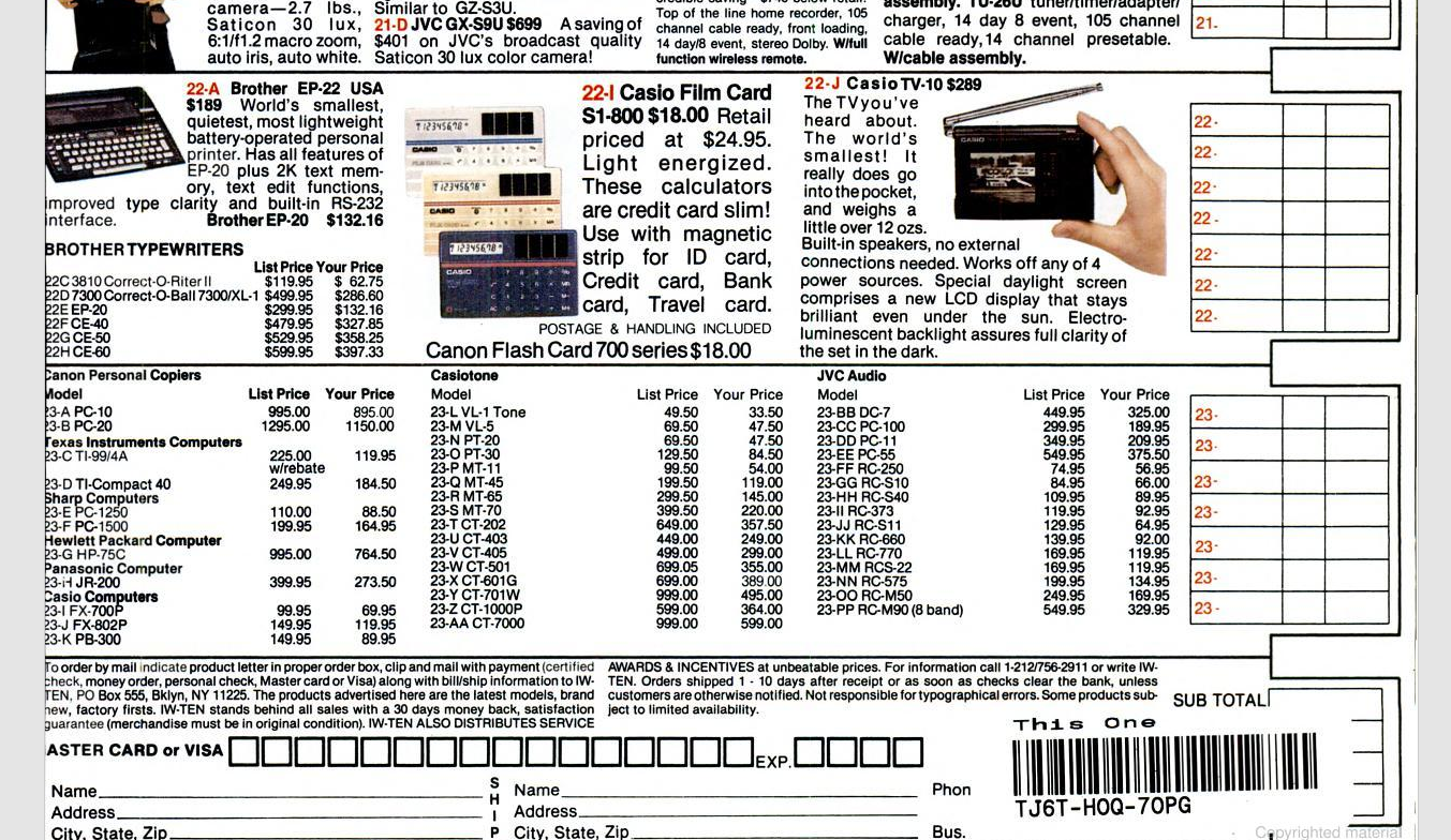 The Rotarian JVC Pricing 1983.png