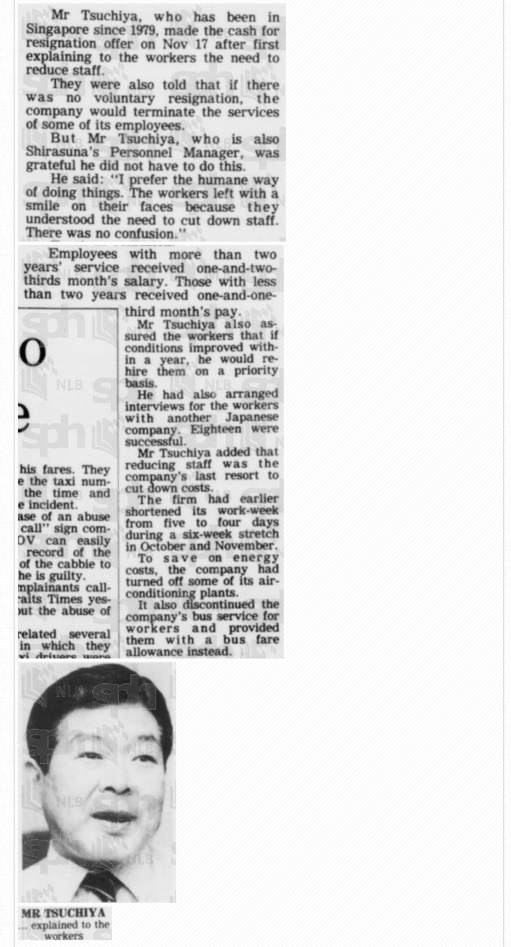 Too many take up cash offer to resign Dec 1982 2.png