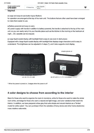 What cassette deck does the Sony CFD-S401 use ? | Stereo2Go forums