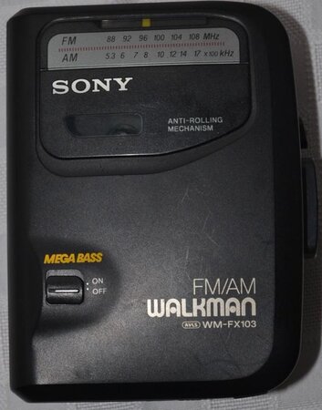 Sony Walkman WM-FX103 AM/FM Portable Cassette Player