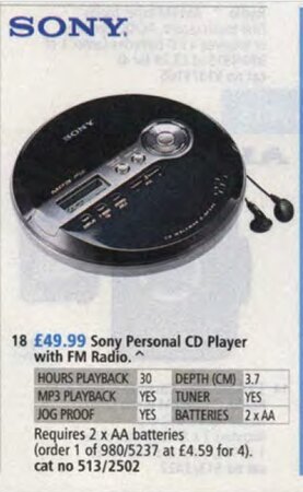 Sony D-NF340 CD Walkman & MP3 Player w/FM Tuner : : Electronics
