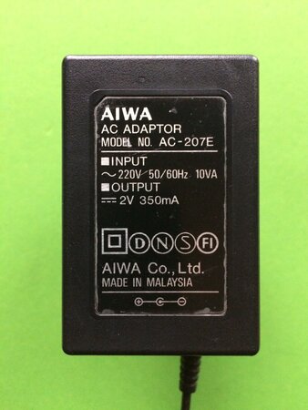 Aiwa HS-PC202 AC adapter.jpg