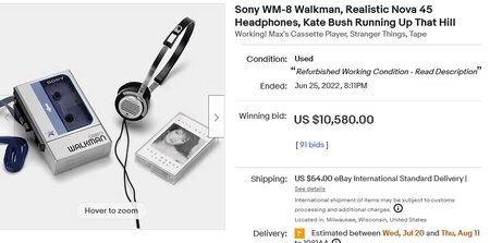 Sony WM-8 Walkman Realistic Nova 45 Headphones Kate Bush Running Up That Hill eBay.jpg
