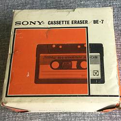 Sony BE-7 cassette eraser box