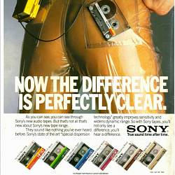 Sony clear ad