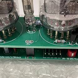 Nixie clock PCB detail