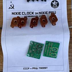 Nixie IN-12 clock instructions and spare parts