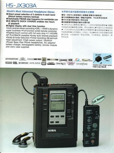 Aiwa Headphone Stereo Catalog 1989 -07 [Large)