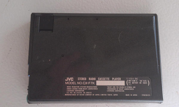 JVC CX-F7K walkman cassette amfm ebay 190816375181 back