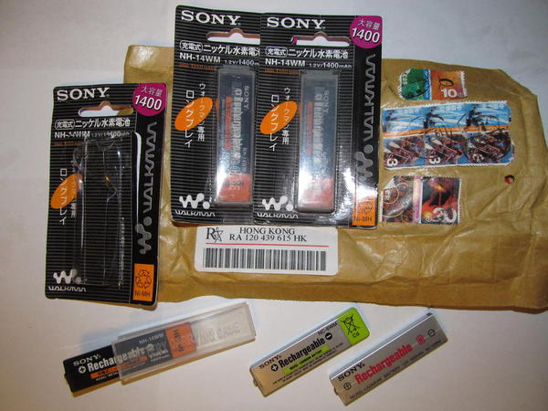 IMG_0383 Gumstick New Sony NH-14WM Rechargeable batteries from Asia