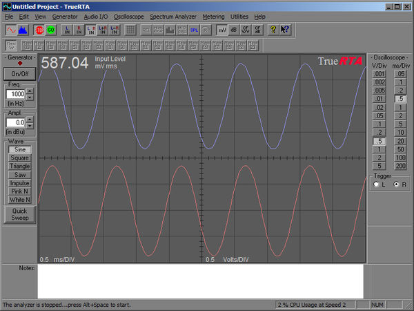 1Khz signal UXPro Vol8 no clipping B-Side