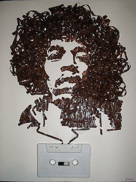 Hendrix tape art
